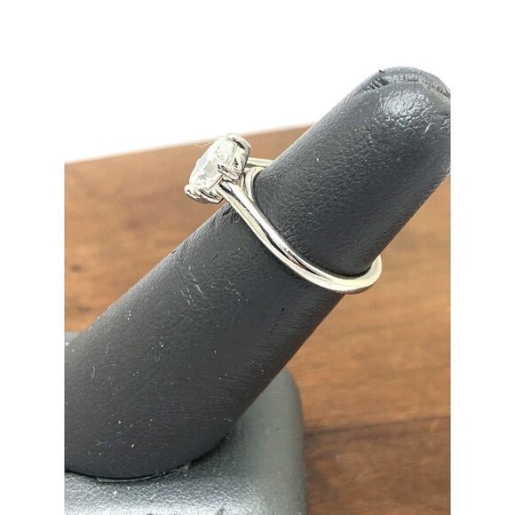 Engagement Ring Diamond 0.96ct GIA VS2 F Platinum Oval Solitaire Size 4.5 - Picture 9 of 15